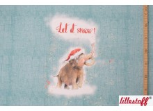Bio Summersweat Lillestoff - Let it snow Panel